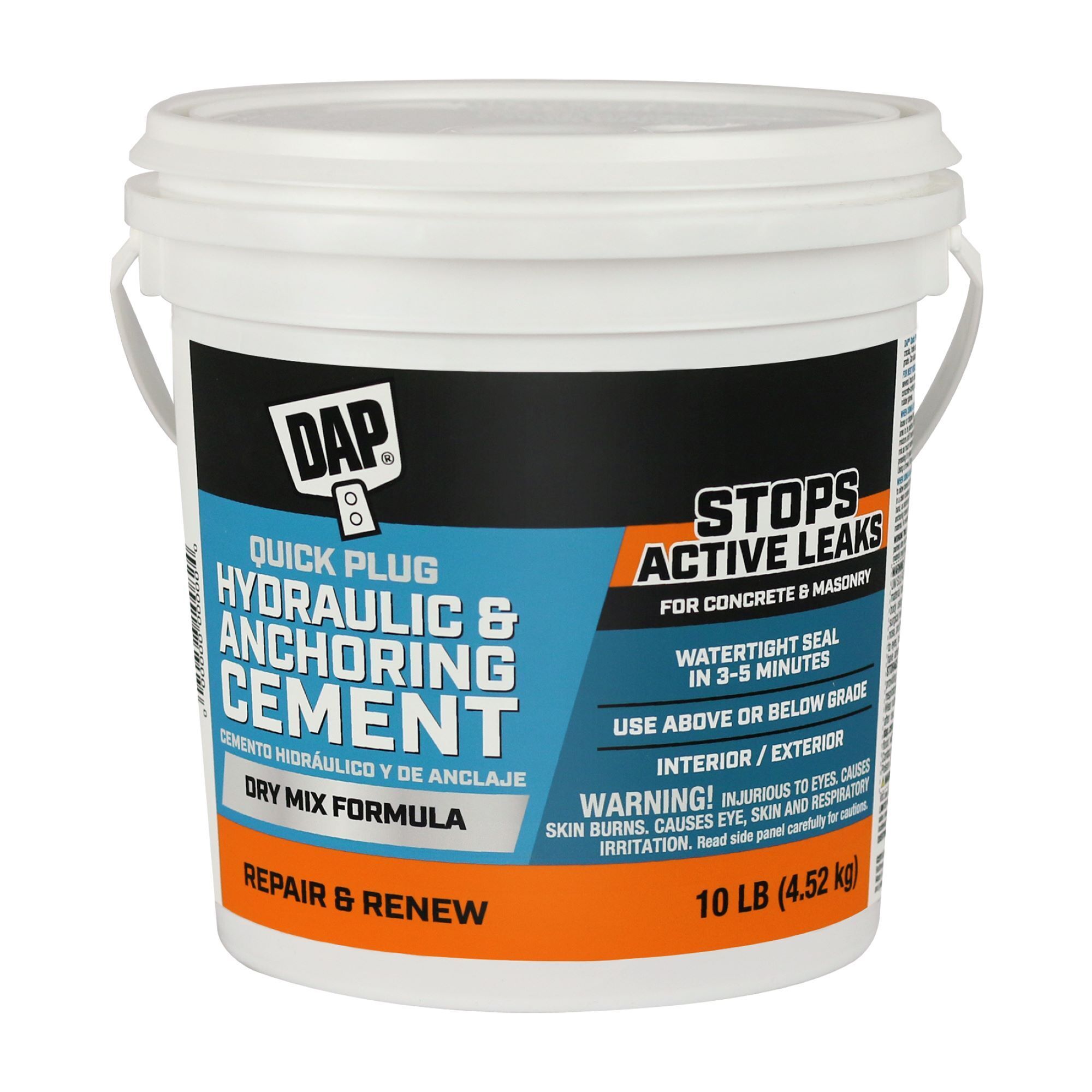 DAP 10 lb Quick Plug Cement Gray, Model# 7079814090